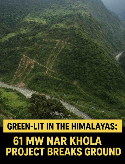 Nepal's Energy Boost: 61 MW Nar Khola Hydropower Project Secures NPR 12.84 Billion Financial Closure in Manang